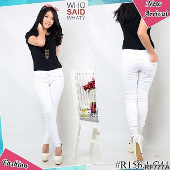 Celana Jeans Wanita White Liliy